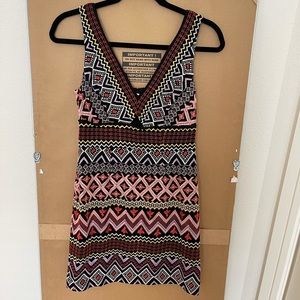 Colorful mini-dress size 0-petite - Anthropology!
